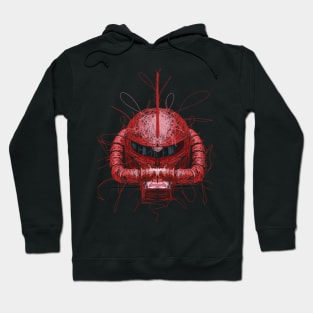 Gundam Zaku II Head RED Hoodie